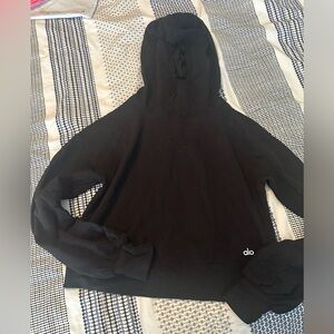 Alo yoga cropped hooded sweatshirt